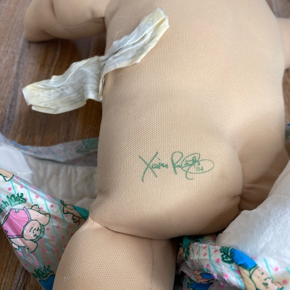 Cabbage Patch Kids Vintage 1978 - 1982 16" Doll Blonde Hair Blue Eyes Curly Hair - Picture 9 of 9